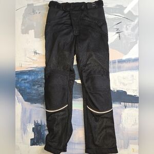 Joe Rocket Black Mesh Motorcycle Pants, Size Med , Protective Gear